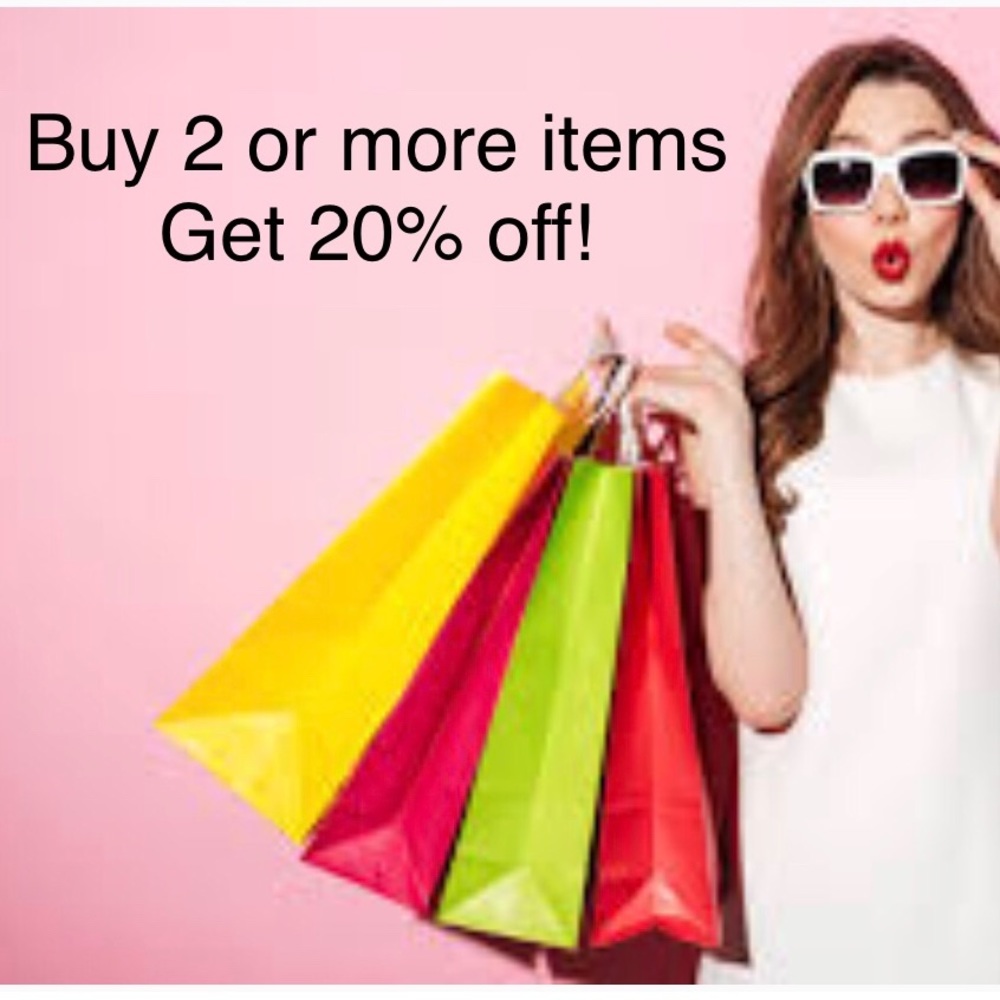 Bundle 2 or more items, save 20%!